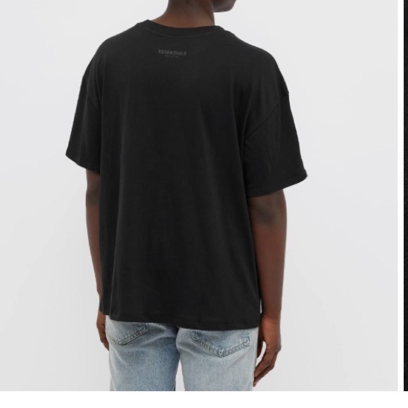 ✅ Essentials Fear Of God Men’s Tee Plain Black - Picture 2 of 9